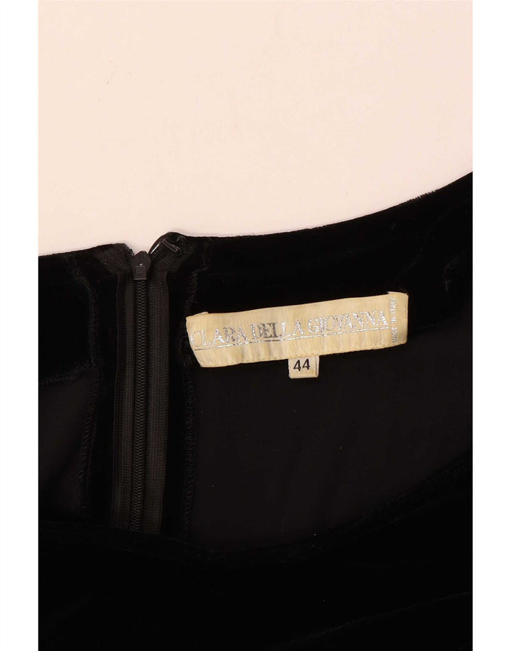 Vestido feminino Clara Della Giovanna manga comprida IT 44 médio preto