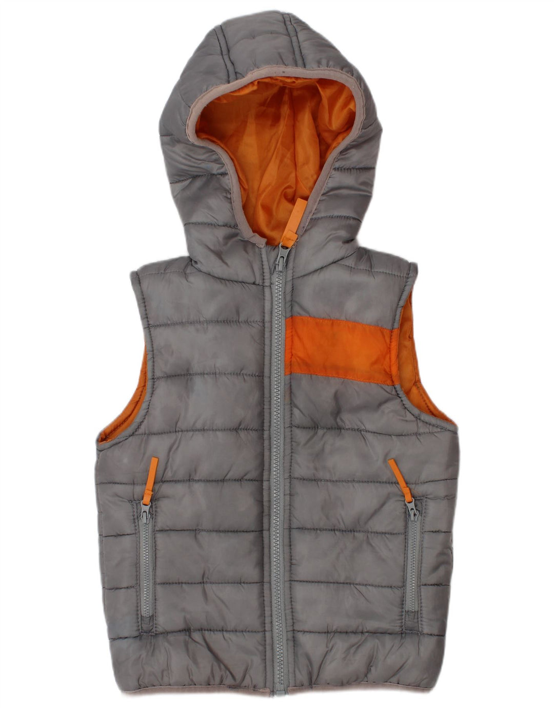 Colete acolchoado com capuz para meninos BENCH 2-3 anos poliéster Colourblock cinza