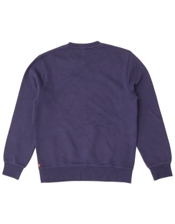 Moletom masculino Levi's Graphic Standard Fit pequeno azul marinho clássico
