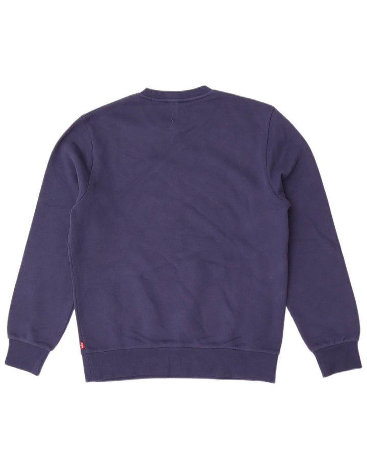 Moletom masculino Levi's Graphic Standard Fit pequeno azul marinho clássico