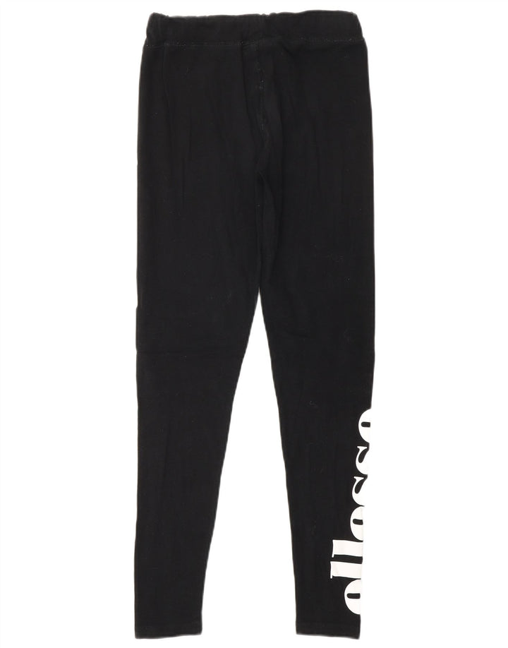 Leggings estampadas femininas ELLESSE Reino Unido 8 pequenas pretas