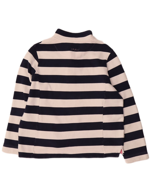 Crew Clothing moletom feminino jumper UK 18 XL azul marinho listrado