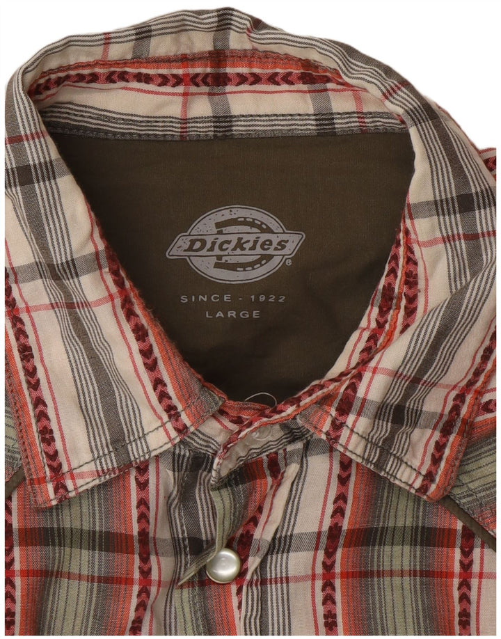 Camisa masculina Dickies grande xadrez multicolorida