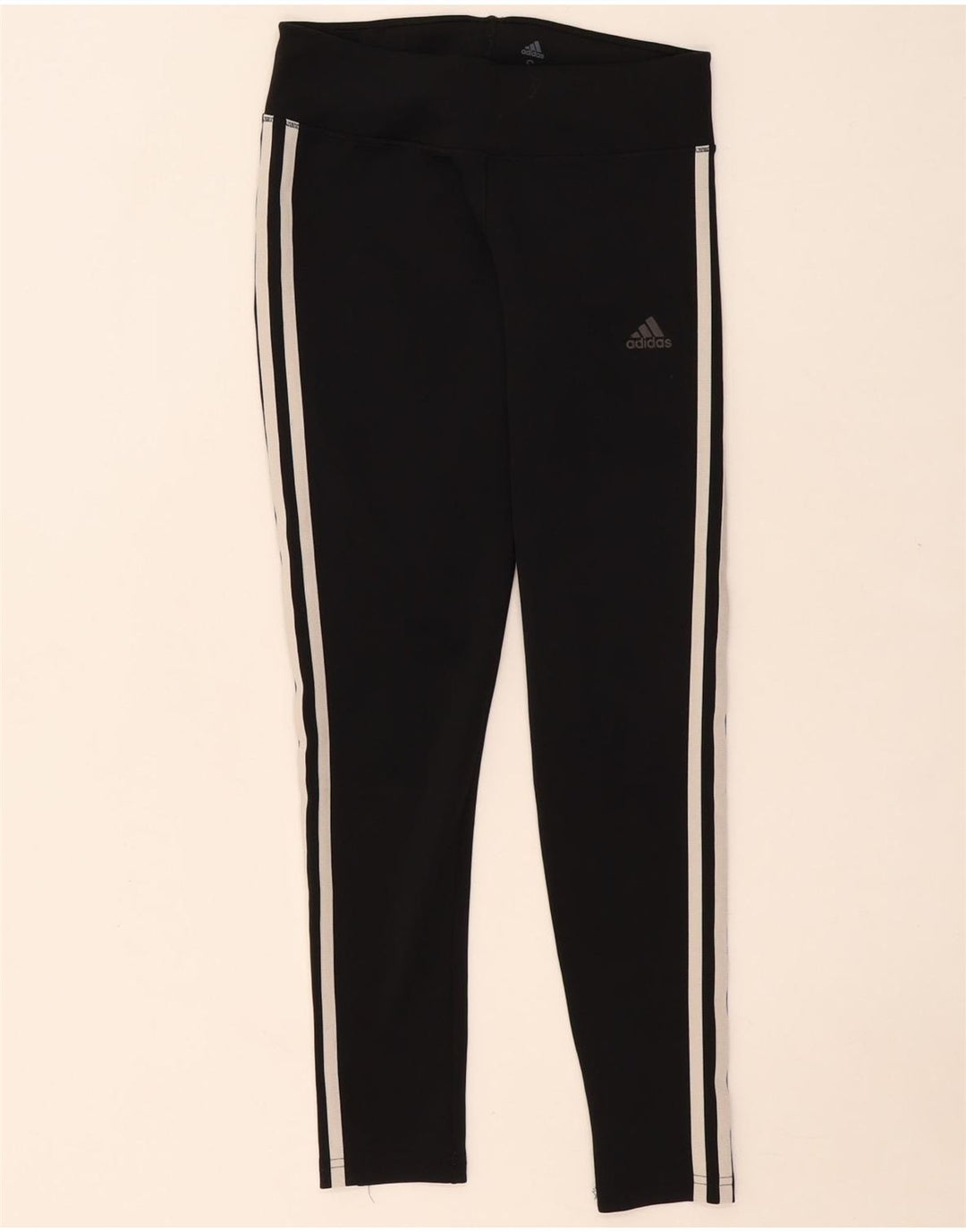 ADIDAS Womens Climalite Leggings UK 8/10 Pequeno Poliéster Preto