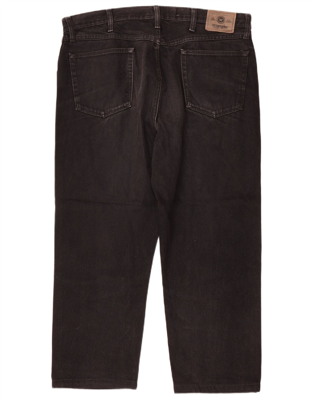 Wrangler Mens Straight Jeans W38 L26 Algodão Preto