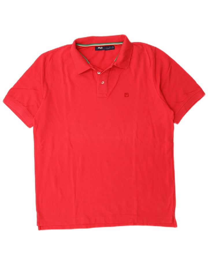Camisa polo masculina FILA XL algodão rosa