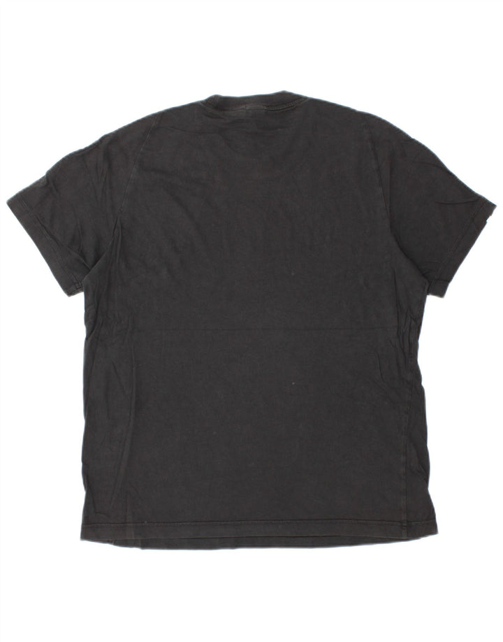 Adidas Mens Camiseta Top Médio Algodão Preto