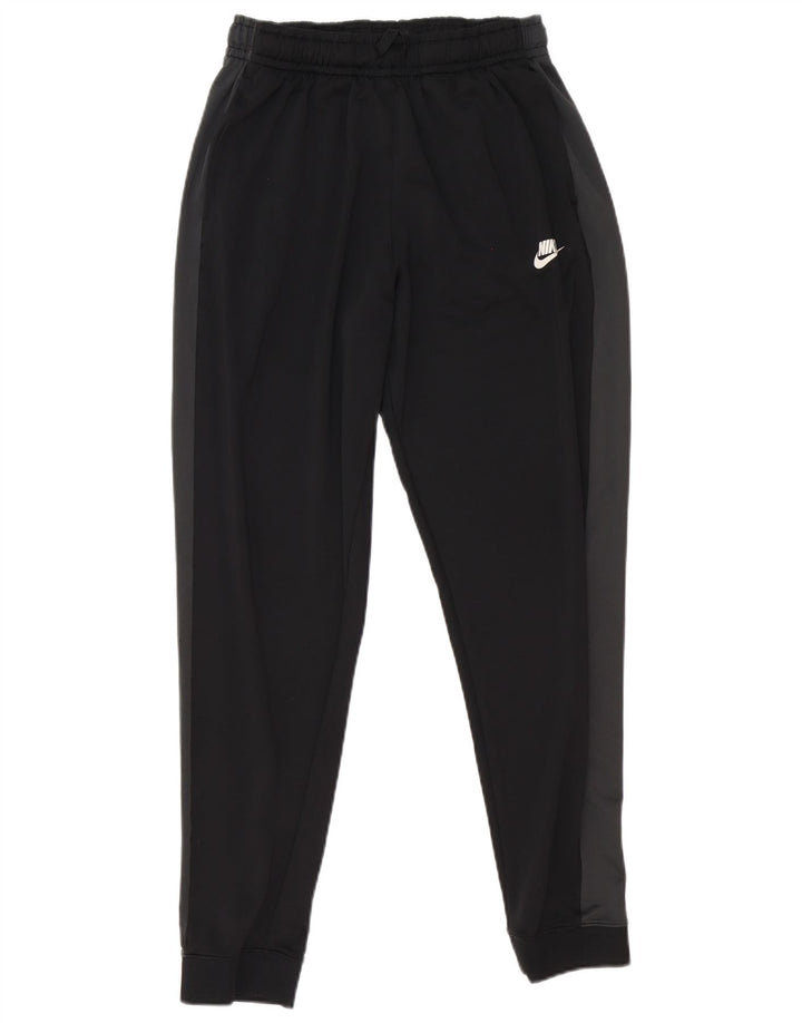 Calça de treino masculina Nike Joggers grande preto colorblock poliéster