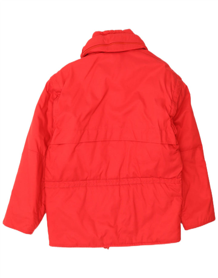 Belfe & Belfe Jaqueta masculina acolchoada de ajuste solto Reino Unido 36 pequena vermelha