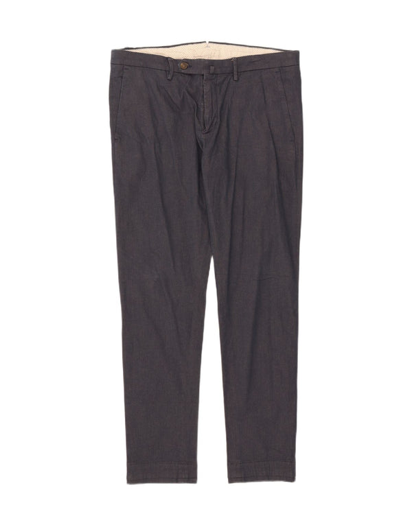 Calça de terno slim masculino SIVIGLIA W34 L29 azul marinho