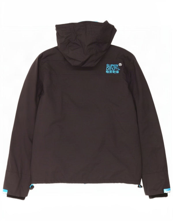 Jaqueta corta-vento feminina Superdry The Windcheater Graphic UK 18 XL preta