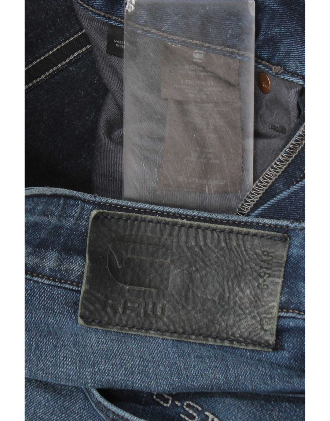 G-Star Raw Masculino 3301 Slim Jeans W32 L34 Azul Algodão