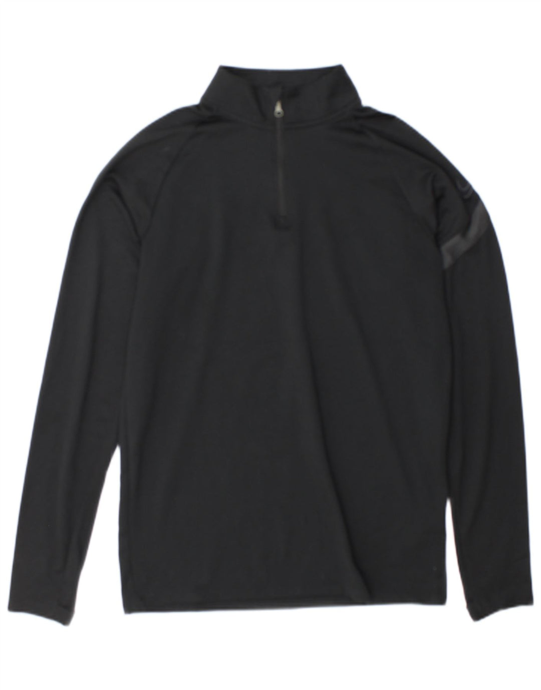 Moletom masculino Nike Dri Fit gráfico com zíper e gola alta preto