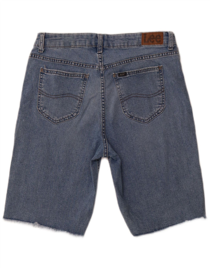 Shorts jeans feminino LEE US 12 grande W30 algodão azul