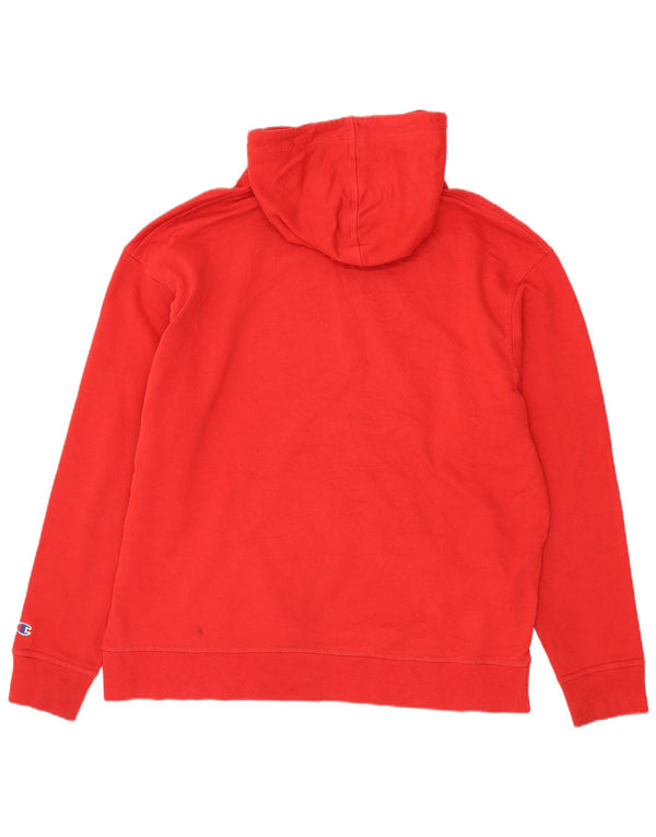 Champion masculino gráfico moletom com capuz XL algodão vermelho
