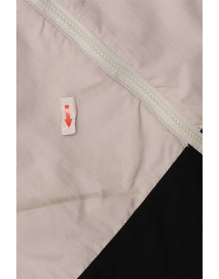 Jaqueta corta-vento masculina Tommy Hilfiger UK 38 médio branco colorblock