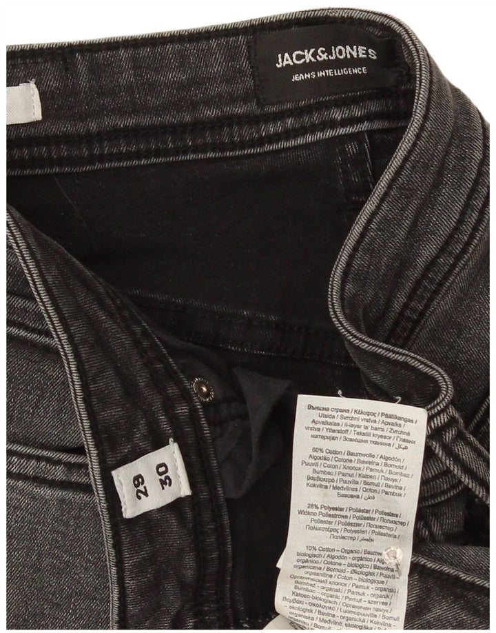 Jeans masculinos Jack & Jones Slim W29 L30 algodão cinza