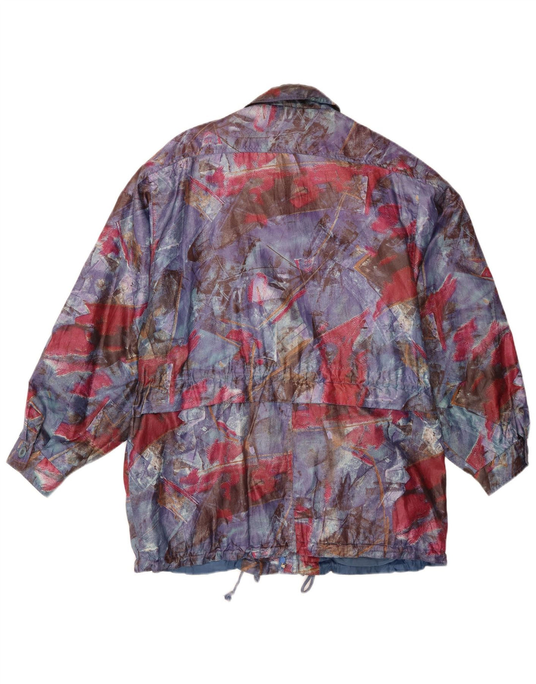 Jaqueta corta-vento feminina vintage EU 40/42 grande multicolorida