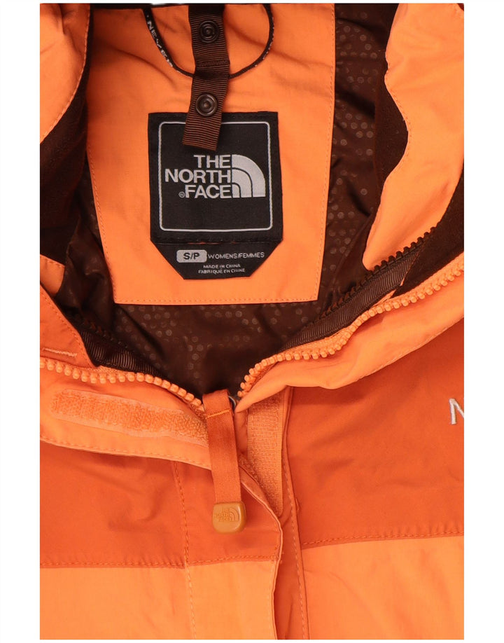 Jaqueta de chuva feminina The North Face Hyvent Reino Unido 10 pequeno bloco colorido laranja