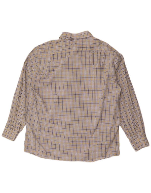Camisa masculina Tommy Hilfiger Regular Fit tamanho 17 1/2 XL algodão xadrez azul