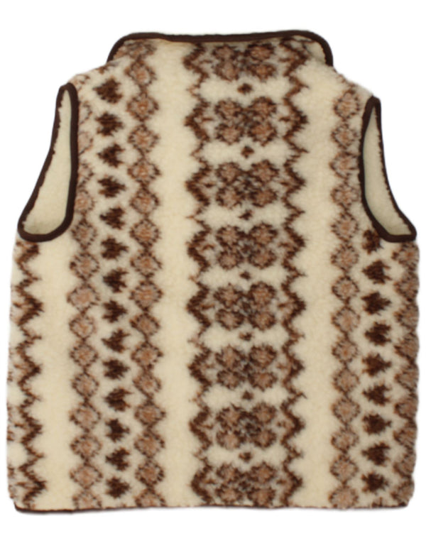 Gilet feminino vintage Sherpa IT 48 XL off white Fair Isle Wool