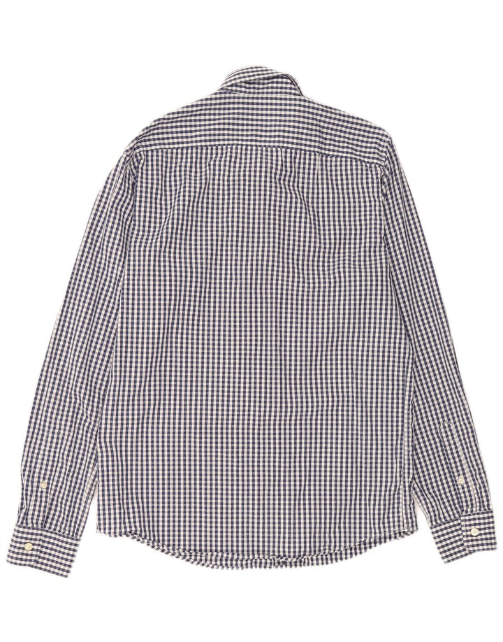 Camisa masculina JACK WILLS de algodão xadrez azul médio