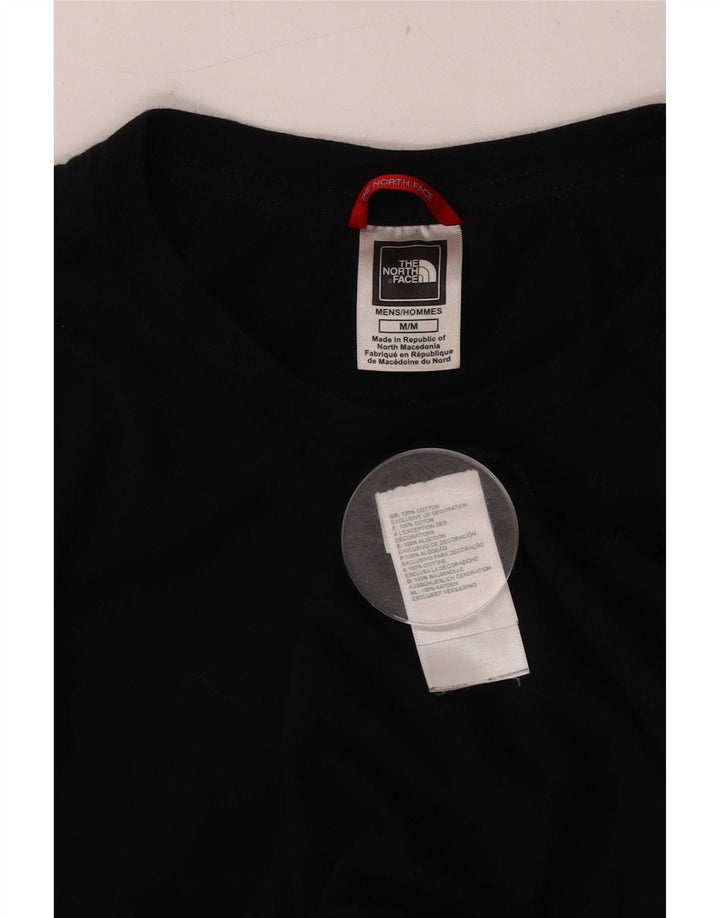 Top gráfico masculino The North Face manga comprida algodão preto médio