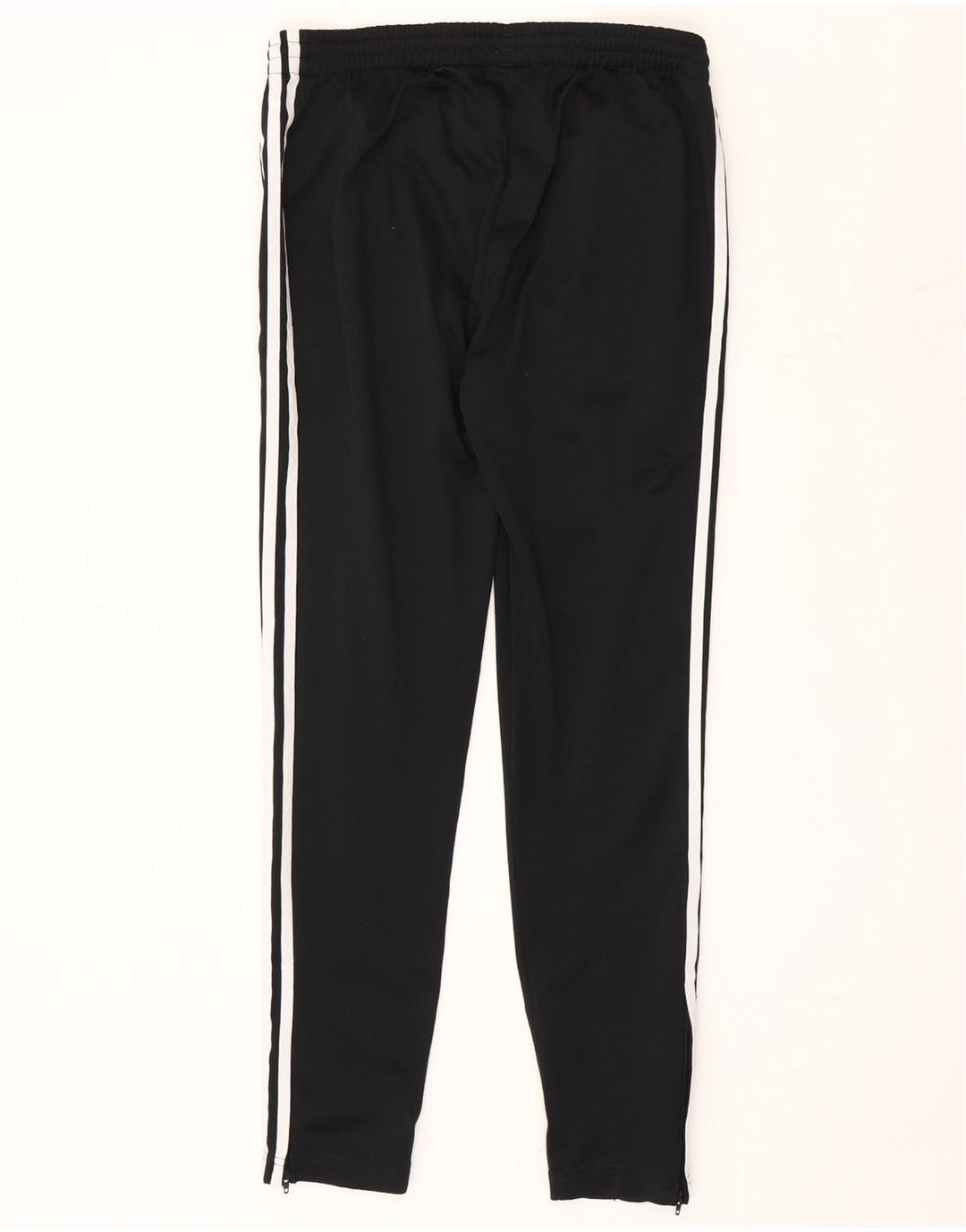 Calça de treino feminina ADIDAS UK 10 pequena preta poliéster