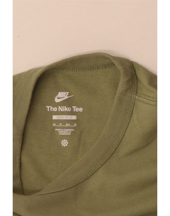 Nike Mens Loose Fit Top Manga Longa XS Verde