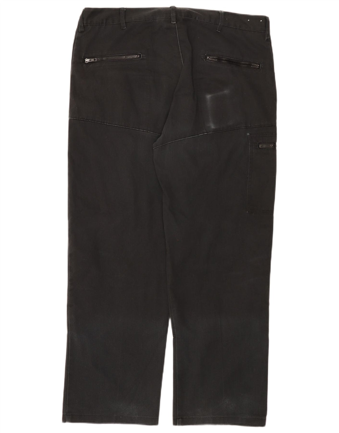Calças cargo retas masculinas Dickies W38 L29 poliéster preto