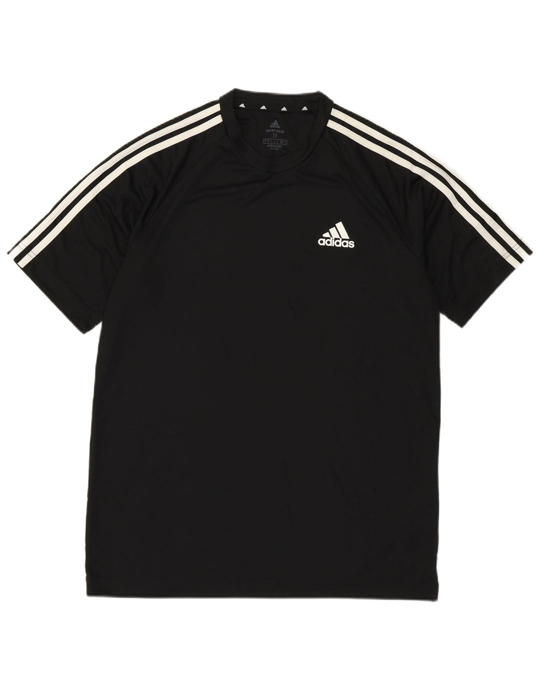 Adidas Mens Aeroready Camiseta Top Médio Poliéster Preto