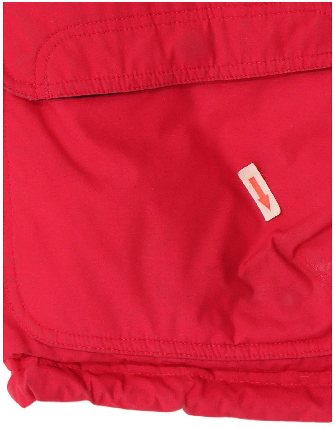 Jaqueta masculina Diadora Loose Fit acolchoada UK 36 poliéster colorblock vermelho pequeno