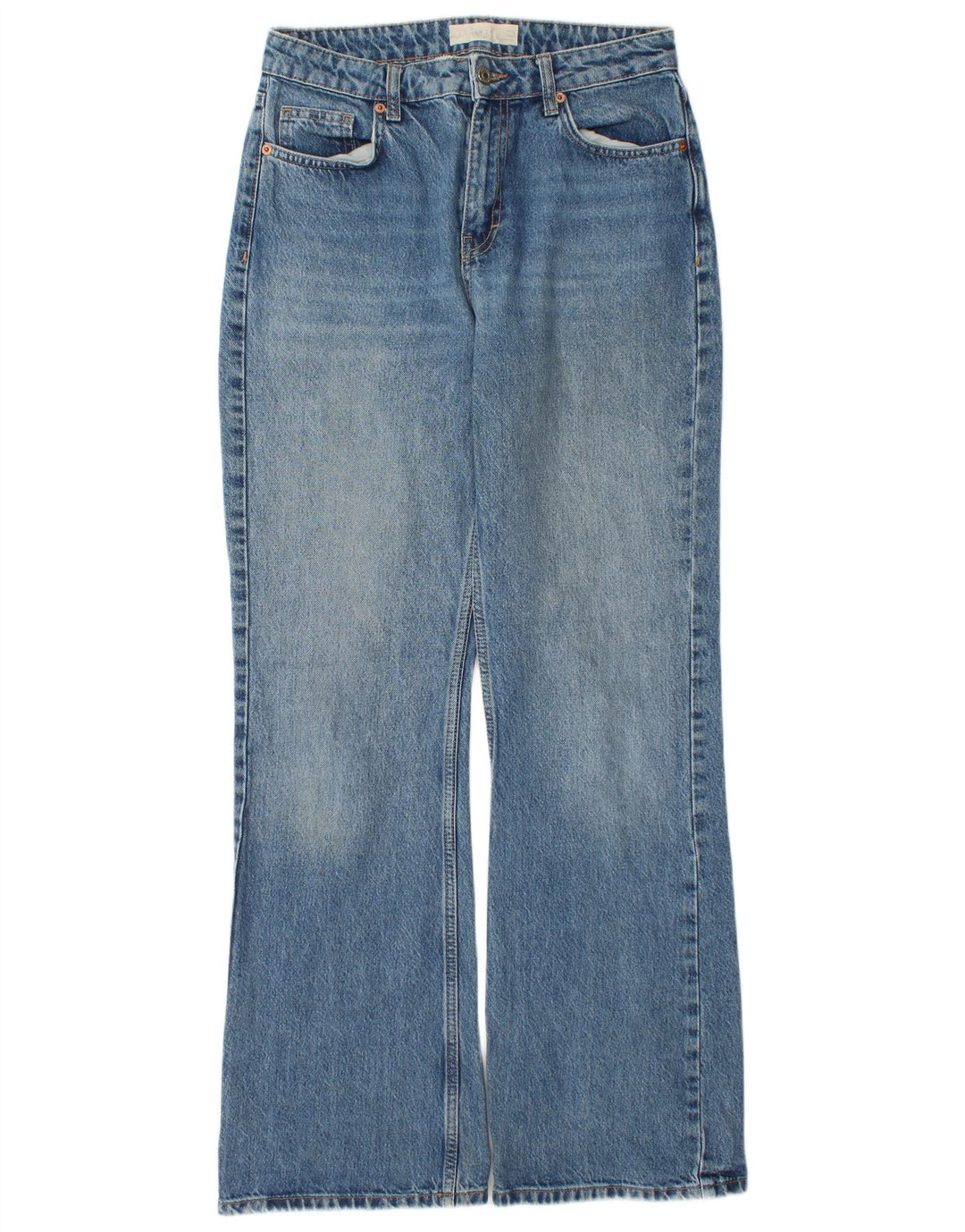 Topshop feminino bootcut jeans W28 L32 algodão azul