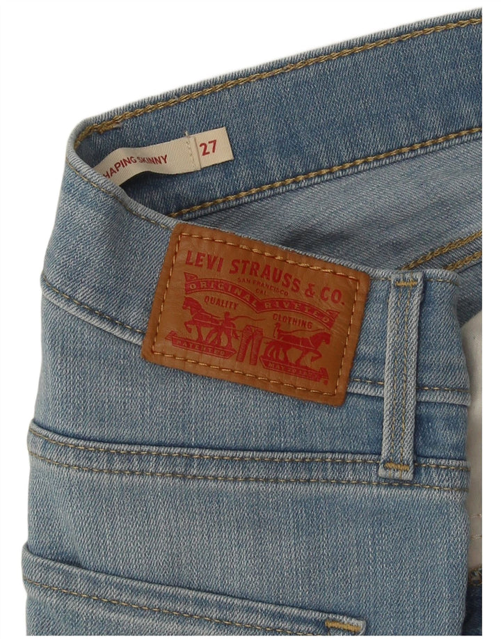 Jeans femininos Levi's Shaping Skinny W27 L29 Azul