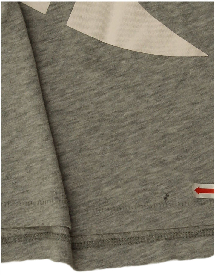 Camiseta Nike Feminina Oversized Graphic Top UK 16 Grande Cinza Flecked