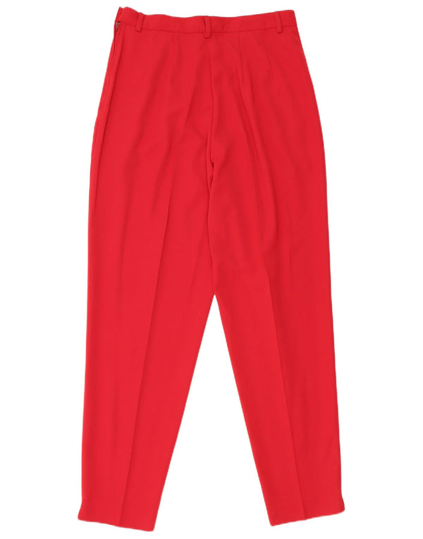 Calça feminina Benetton Pegged Suit IT 44 Médio W26 L28 Poliéster Vermelho