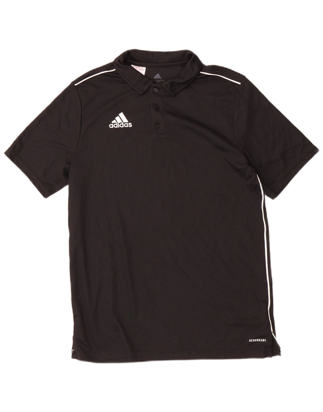 Polo ADIDAS Menino Aeroready 15-16 Anos Preto Poliéster