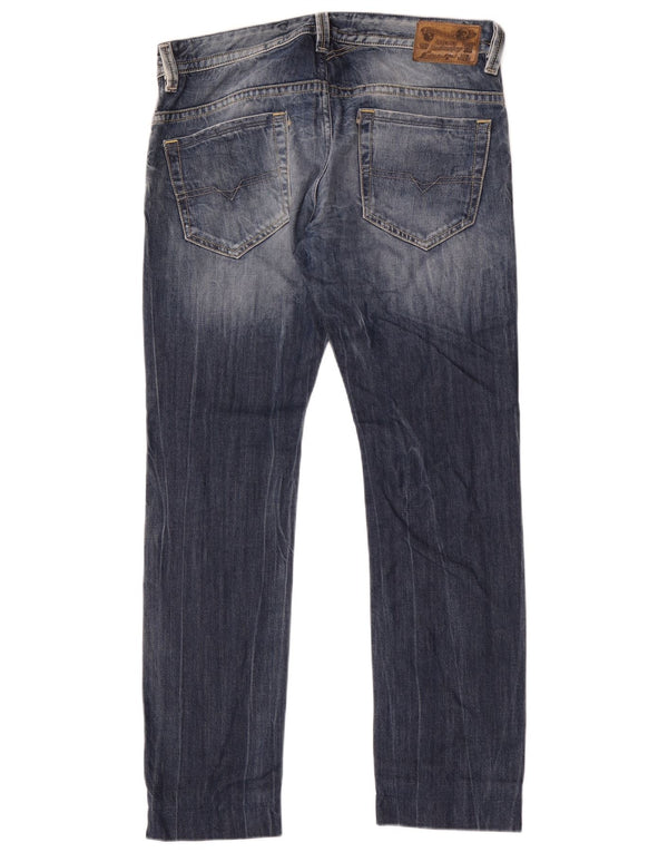 Diesel Masculino Thavar Slim Skinny Jeans W32 L32 Azul Algodão