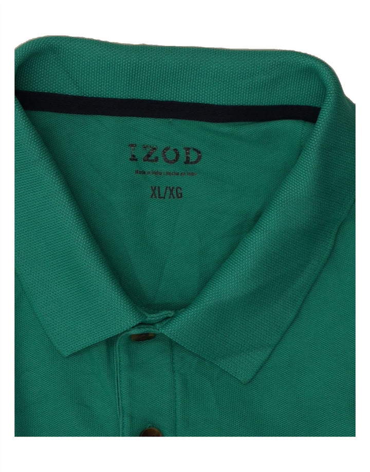 IZOD Mens Polo Shirt XL Green Cotton Vintage Izod and Second-Hand Izod from Messina Hembry 