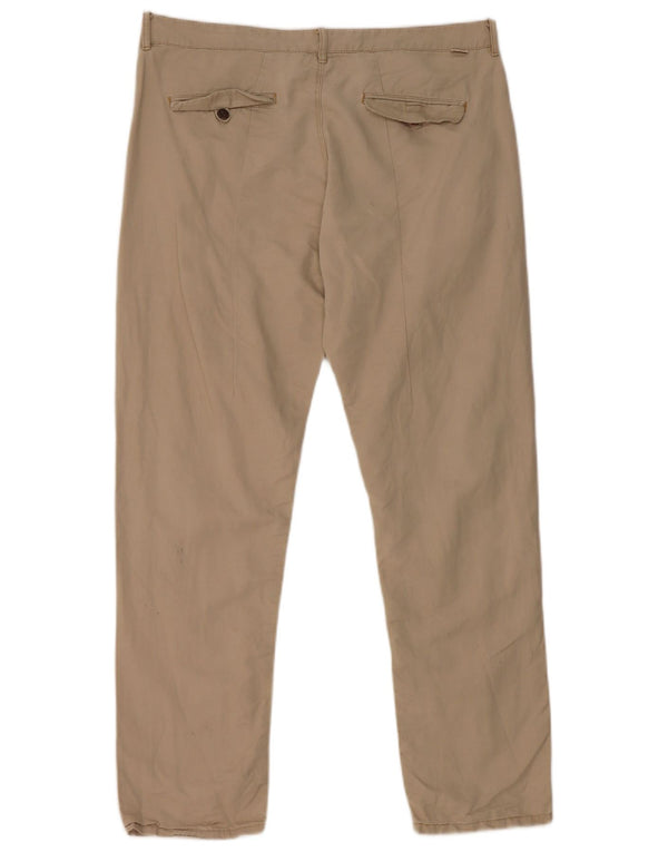 Calça jeans reta masculina Levi's W28 L32 algodão cinza