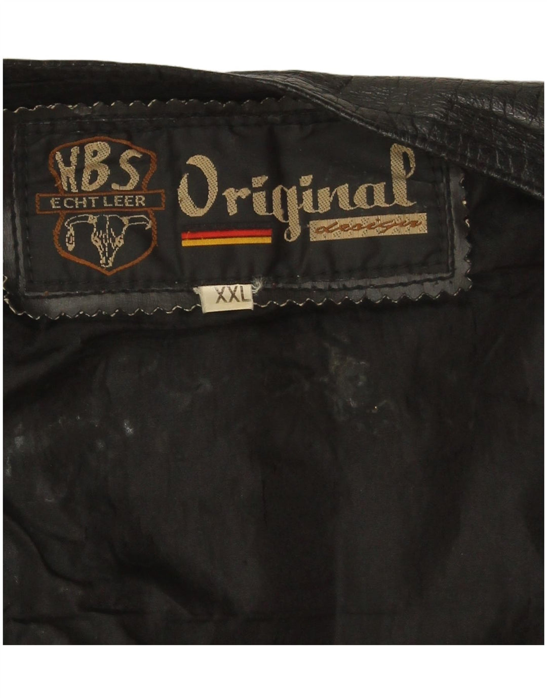 Colete de couro feminino vintage UK 20 2XL couro preto