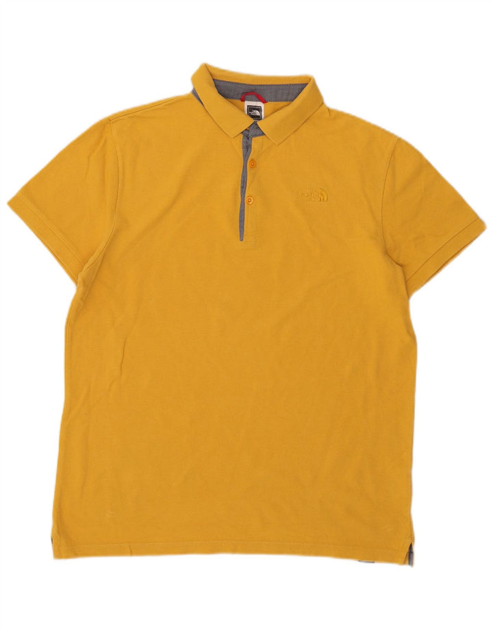 Camisa polo masculina The North Face grande algodão amarelo