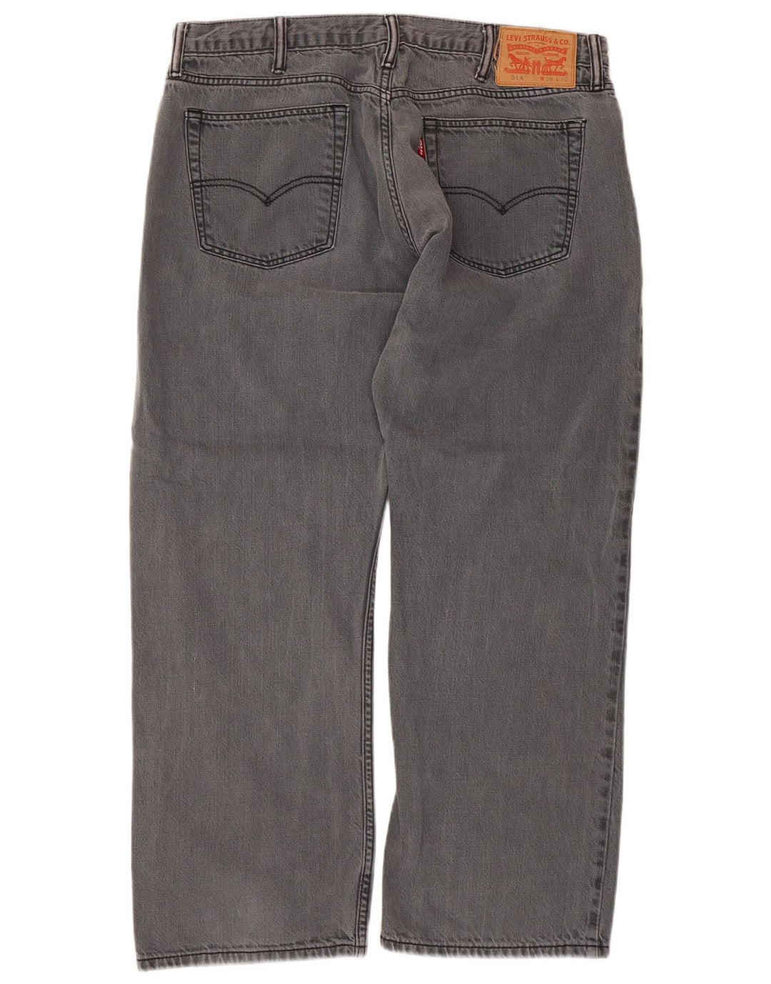 Calça jeans masculina Levi's 514 Straight W38 L30 cinza algodão
