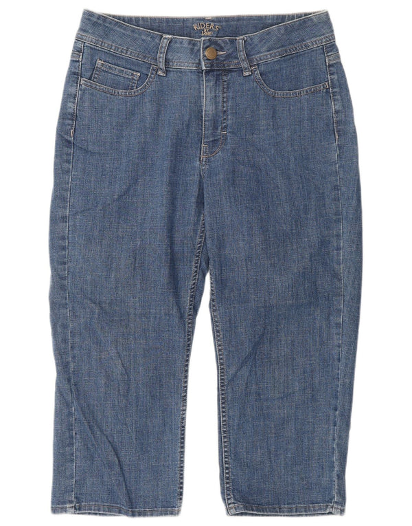 LEE Womens Riders Capri Jeans US 8 Médio W32 L20 Azul Algodão