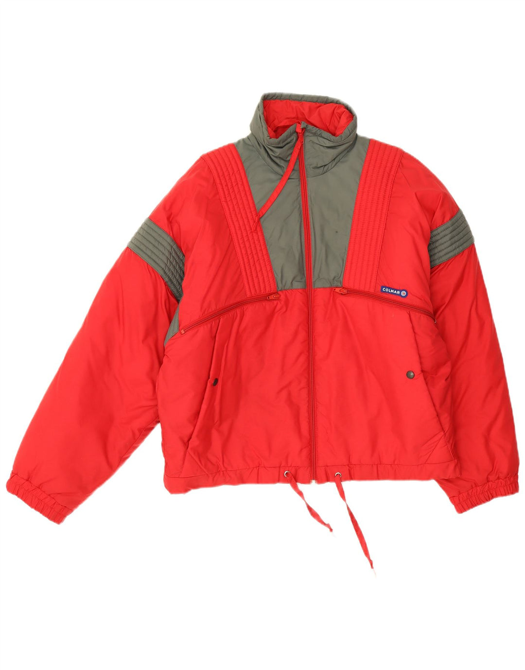 Jaqueta de esqui feminina Colmar IT 46 grande bloco colorido vermelho
