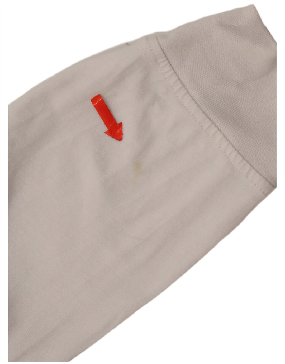 Converse Mens Graphic Top Manga Longa Médio Algodão Branco