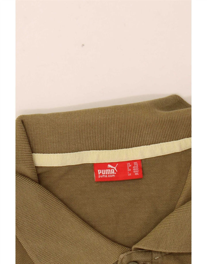 Camisa polo masculina Puma 2XL cáqui