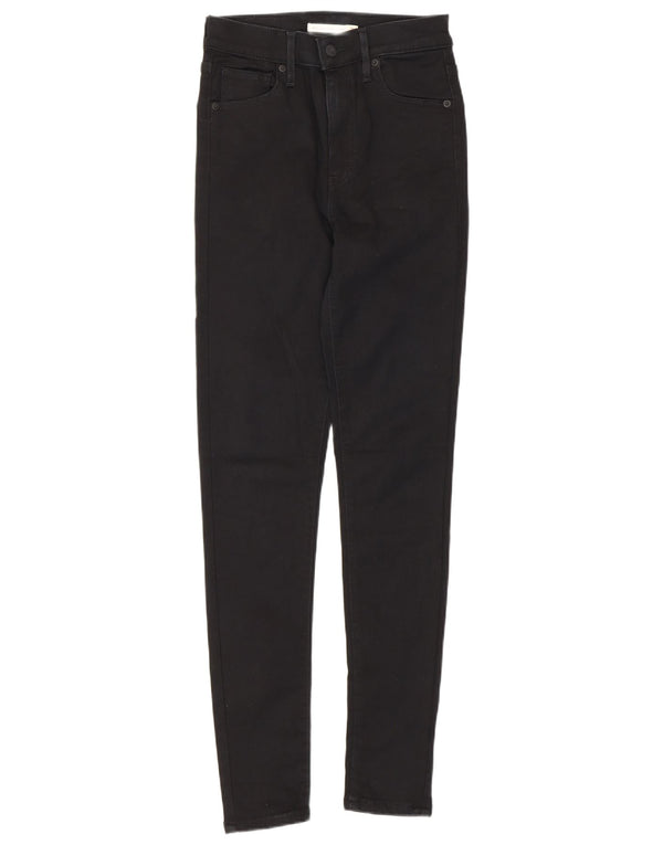 Calça Jeans Mile High Super Skinny Levi's Feminina W26 L30 Algodão Preto