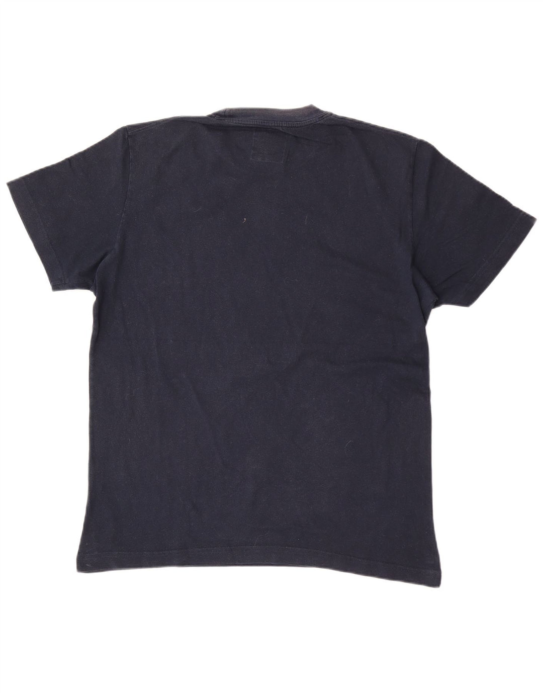 Camiseta Masculina Uniforme Gráfica Top XL Algodão Azul Marinho