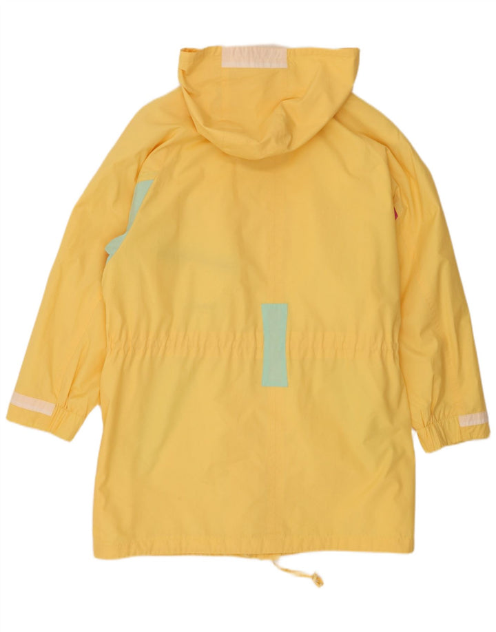 Jaqueta parka feminina com capuz grande Valmeline EU 44 XL amarelo colorblock